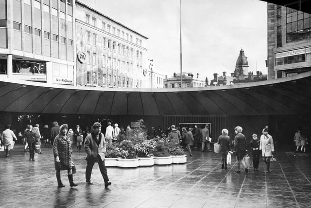 The Castle Square 'Hole in the Road' subway, Sheffield, in the 1970s