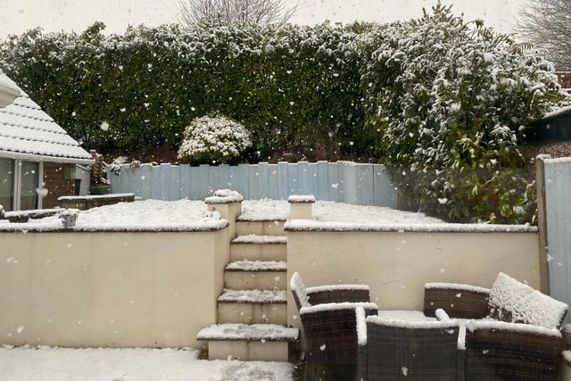 More snow in Dronfield.