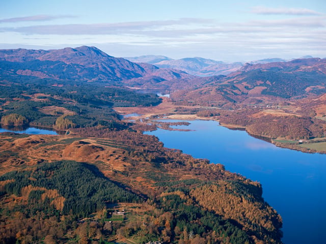 Soak up some seasonal sensations on the A821, where you'll cut through the glorious gold and russet Queen Elizabeth Forest and drop down from winding Duke’s Pass to Loch Venachar. If you need to find autumn, you’ll find it here. PIC: Visit Scotland/Paul Tomkins.