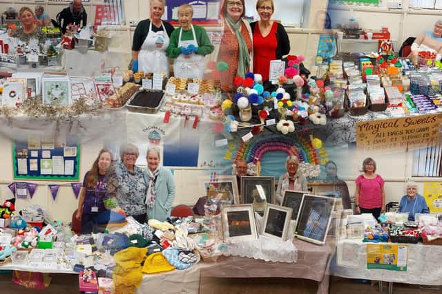 A collage of the stalls from the previous crafts fair last year.