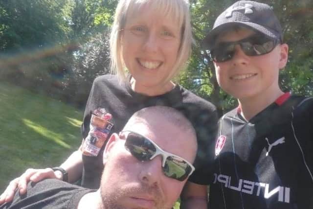 Claire Bateman is raising funds for her husband, Richard, after he suffered a brain stem bleed.
