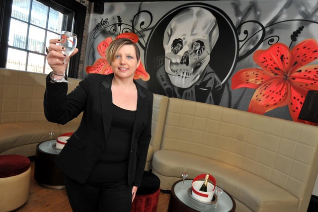 Fiona Tench at Tiger Lily, the new champagne bar above Bar Justice, in Sunniside.
