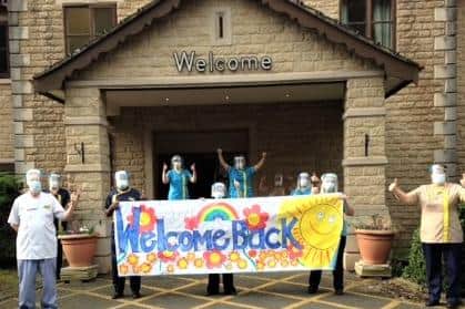 Henleigh Hall staff give a warm welcome back to visitors