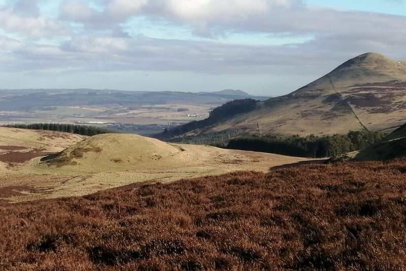 A view looking across to Maiden Castle and Falkland Hill taken by Billy Lister.