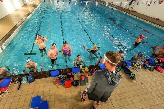 Swim class has returned. From @vspimages