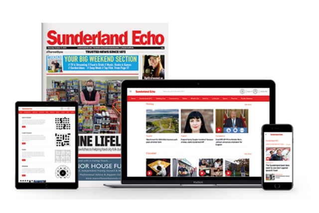 Give the gift of the Sunderland Echo this Christmas with a digital subscription. Enjoy unlimited access to all of the Echo's coverage online - Wearside's news, sport, lifestyle, what's on, retro and more - with fewer ads, test your brain with our interactive daily puzzles and enjoy bespoke letters from the Editor to your inbox. Visit our website www.sunderlandecho.com/subscriptions/gifts for more. Use promo code BlackFriday50 to get 50% off.