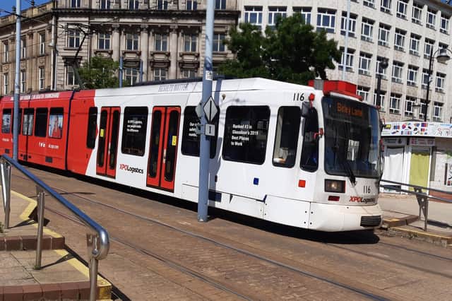 Major roadworks have started today to replace tram tracks on the Middlewood route – with disruption expected. File picture shows a tram in Sheffield city centre. Picture: David Kessen, National World