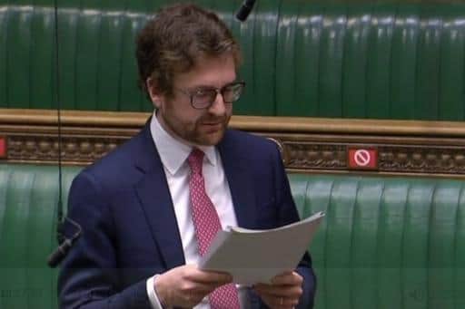 Rother Valley MP Alexander Stafford, who has publicly campaigned against fracking but voted with the government on a Labour motion calling for a ban