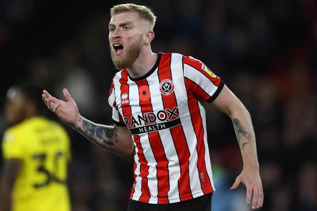 Sheffield United striker Oli McBurnie: Darren Staples/Sportimage