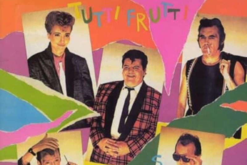 A late edition to our 1980s TV screen, Tutti Frutti was a drama series produced by BBC Scotland that was written by John Byrne and featured the late, great Robbie Coltrane. It follows the life and times of rock 'n' roll band The Majestics as they looked crack the charts after decade of performing at tiny local gigs.