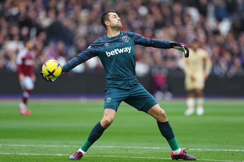 On average, West Ham take 29.5 seconds to restart play from a goal kick.