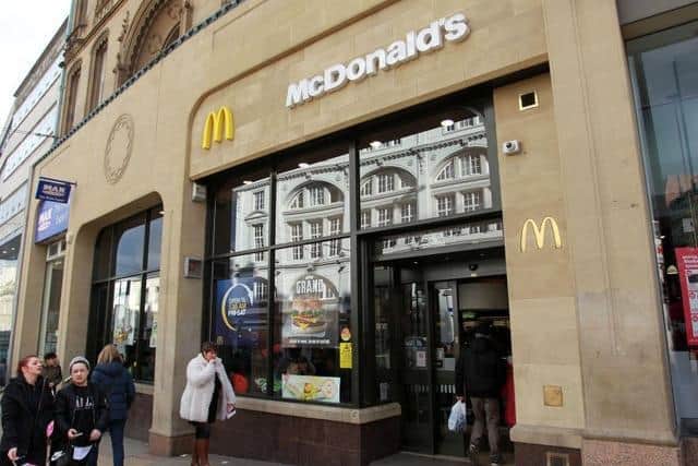 McDonald's on High Street in Sheffield's city centre is currently closed.