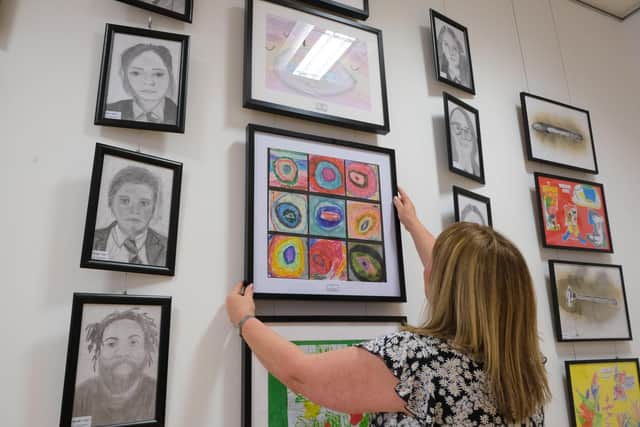 School pupils artwork on display at The Circle in the city centre as part of their end of year show