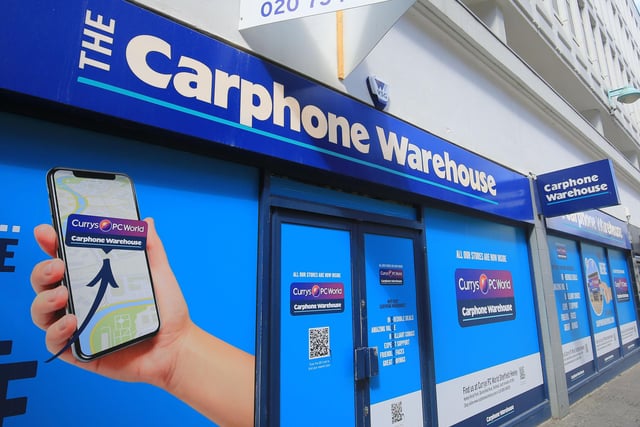 Carphone Warehouse closed all of its 531 standalone stores, including its Fargate branch.