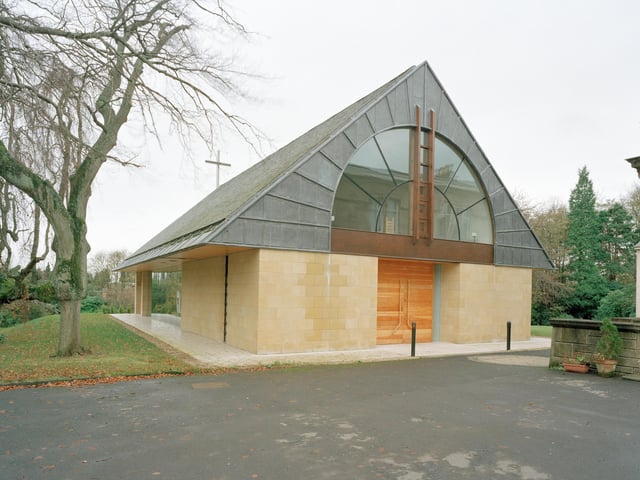This new take on the chapel was built for training priests in 1997.