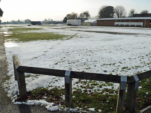 Fontwell Park near Chichester where the well-supported Boxing Day meeting was cancelled after a course inspection early in the morning.