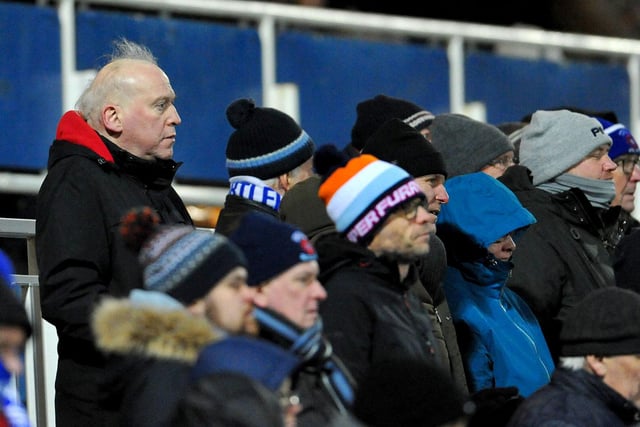 Pools fans taking in the atmosphere at the Suit Direct Stadium. Picture by FRANK REID