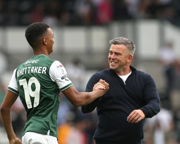 Plymouth Argyle manager Steven Schumacher doesn't have a full squad available yet.