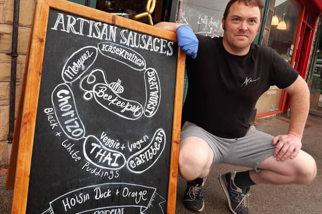 Food loving Nick Piper has left a career in education – to set up an artisan sausage shop in Sheffield.
