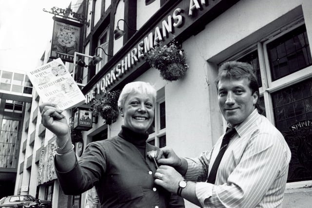 Chris and Pat Salisbury of the Yorkshiremans Arms, Sheffield,  August 1987