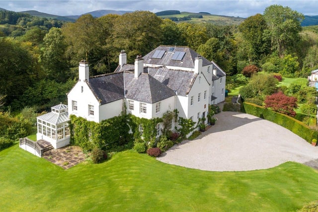 Elegant mansion house with cottage in idyllic countryside location in the southwest of Scotland. Offers over £1,750,000.