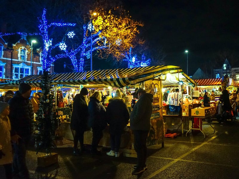 Market stalls doing a good festive trade