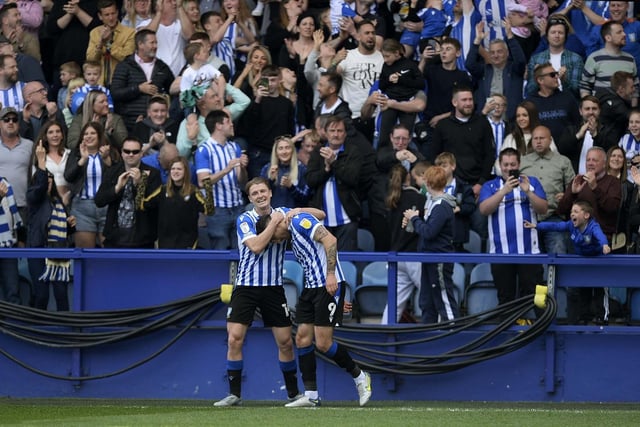 Sheffield Wednesday fans packed out Hillsborough for the Owls' play-off clinching win over Portsmouth   Pic Steve Ellis