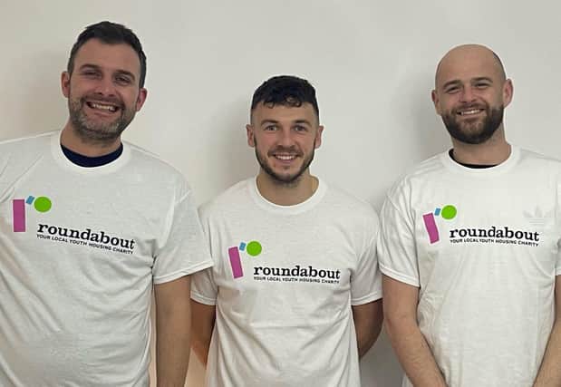 Adam, Ed and Jamie aim to raise £1,000 with their sleep out for Roundabout
