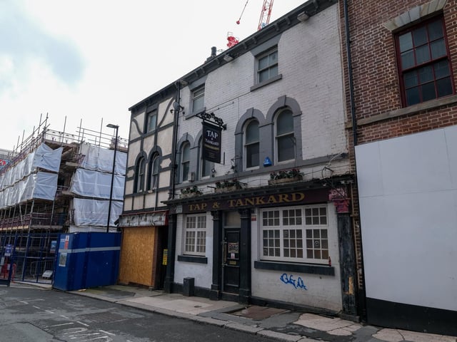 Today, the Tap & Tankard has seen better days but is now part of the renovations and construction work on Cambridge Street.