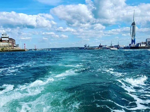 It's not a view many of us will get to enjoy lately, for obvious reasons, but Joe showed us what it looks like when you leave Portsmouth via the Solent.
