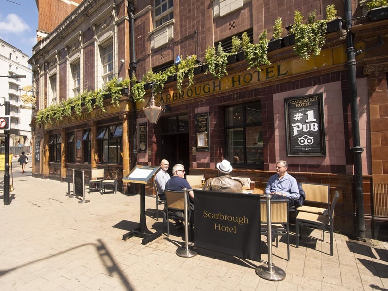 The Scarborough Hotel, located on Bishopgate Street, has 4.6-stars from 758 reviews on TripAdvisor.