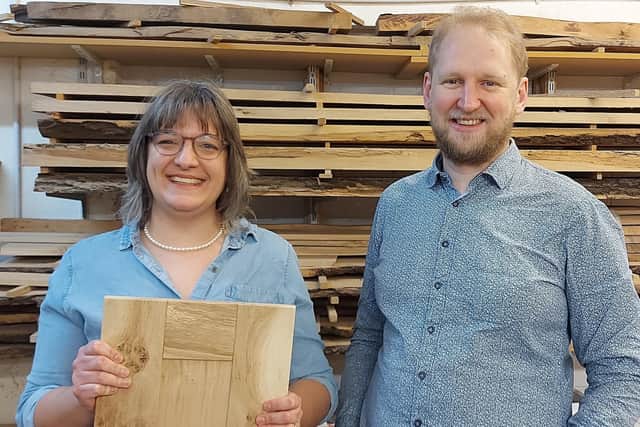 Sheffield Sustainable Kitchens MD Zoe Loveday and CEO and founder Rob Cole.