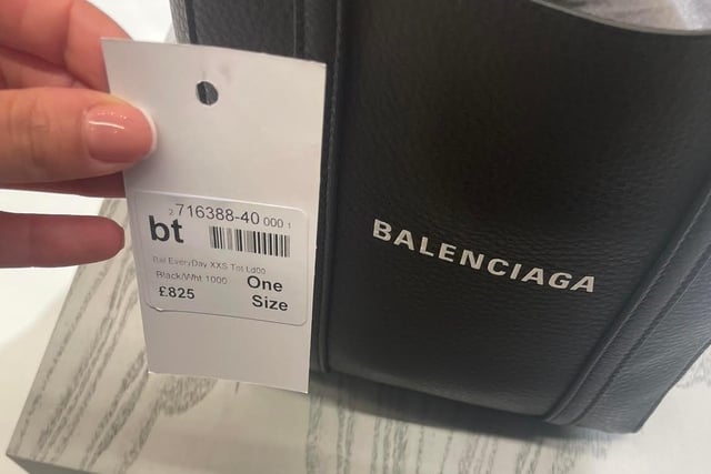 A one size, coveted Balenciaga bag is priced at £825