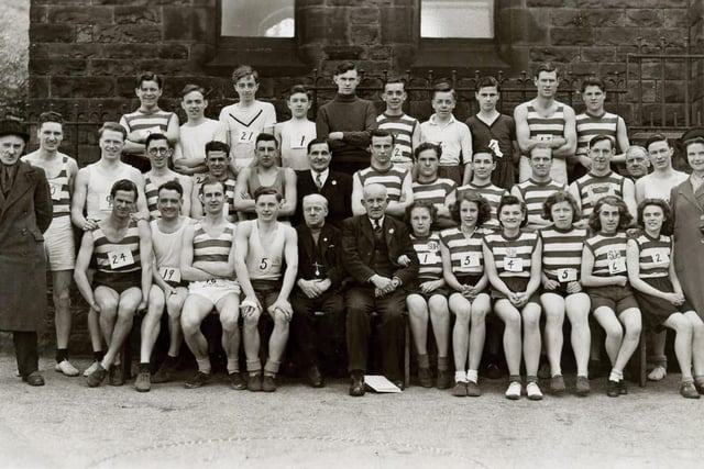 Sheffield United Harriers - this photo was taken at Stocksbridge, just before the annual steeple chase in 1946.  Photo submitted Phil Lovell