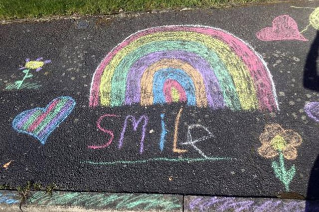 Chesterfield Rainbow picture. Mia Grace Hall,aged 10, Tapton