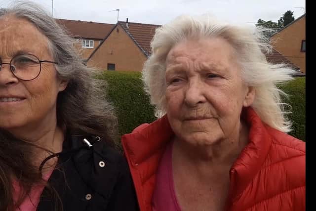 Elm Lane Surgery is one of four that could be relocated to a site next to Concorde Leisure Centre under NHS proposals in Sheffield, PIctured are Julie and Lilian Rayworth