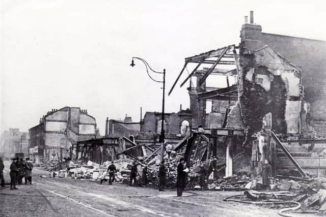 Sheffield city centre was devastated by the Blitz.