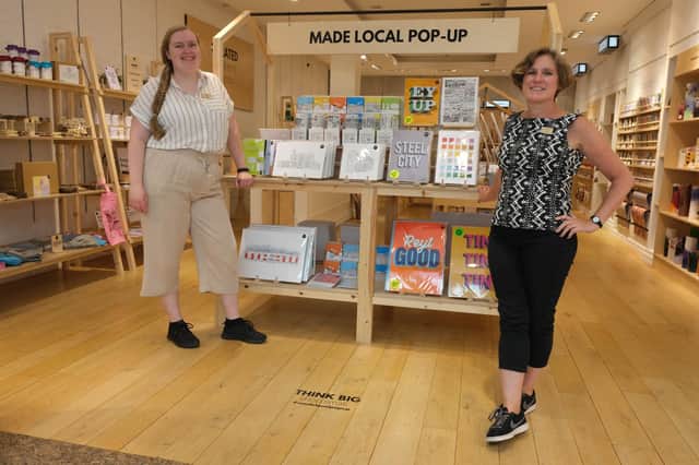 Siobhan Nicholson ans Aimee Hall at Curated Makers in Meadowhall