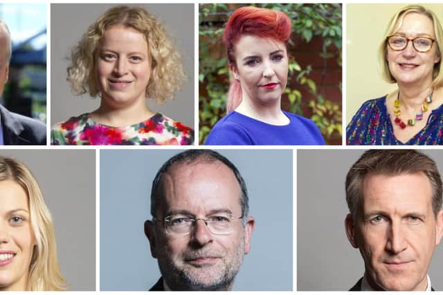 The earnings and donations declared by Sheffield's six MPs and South Yorkshire's former mayor are outlined in this story 
Top row, left to right: Clive Betts; Olivia Blake; Louise Haigh and Gill Furniss
Bottom row, left to right: Miriam Cates; Paul Blomfield and Dan Jarvis