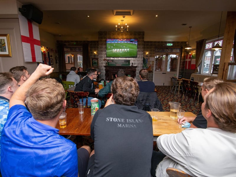Fans at the Green Post, Hilsea, Portsmouth. Picture: Habibur Rahman