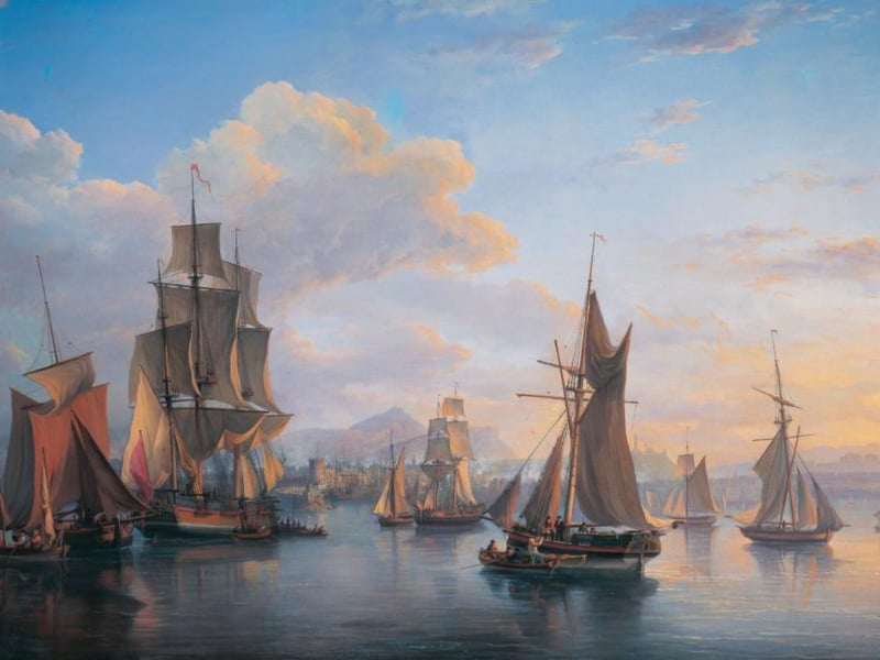 The Port of Leith 1824
Alexander Nasmyth (1758–1840)
Oil on canvas
H 111.8 x W 149.8 cm
Museums & Galleries Edinburgh – City of Edinburgh Council