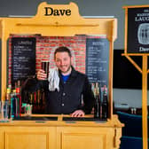 Comedian Jon Richardson launches Dave's Flat Pack Pub, a bar in kit form