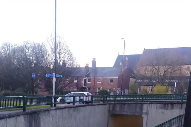 Hanover Way underpass in Sheffield city centre, near the scene of a serious crash on Thursday night