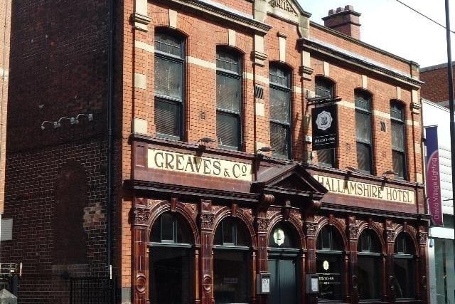 The former Hallamshire Hotel, at 182 West Street. In the latest twist in its history, the Hotel's is due to reopen again after former occupants Bloo 88 called last orders in 2022. (photo: Will Larter, via Lost Pubs Project)