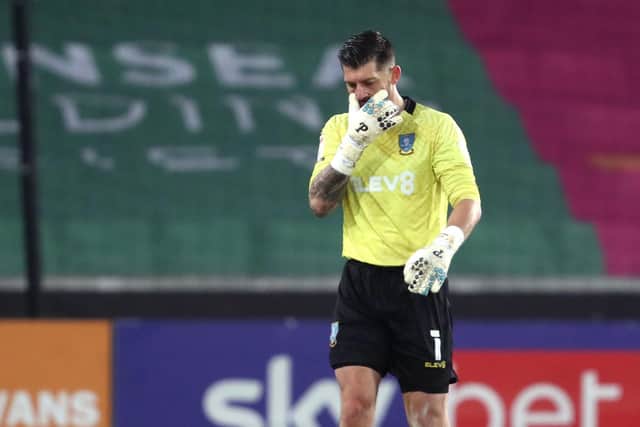 Sheffield Wednesday goalkeeper, Keiren Westwood, went off with a groin injury last night. (David Davies/PA Wire)