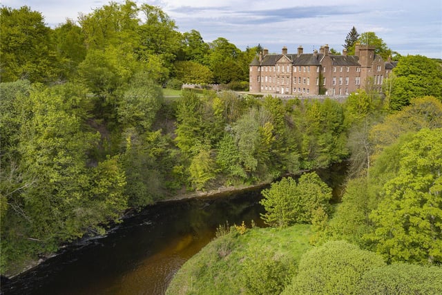 Brechin Castle stands above the banks of the River South Esk. On the site of an older fortress belonging to the Scottish Kings, the present house dates to 1700s and incorporates part of the original castle from the 13th century