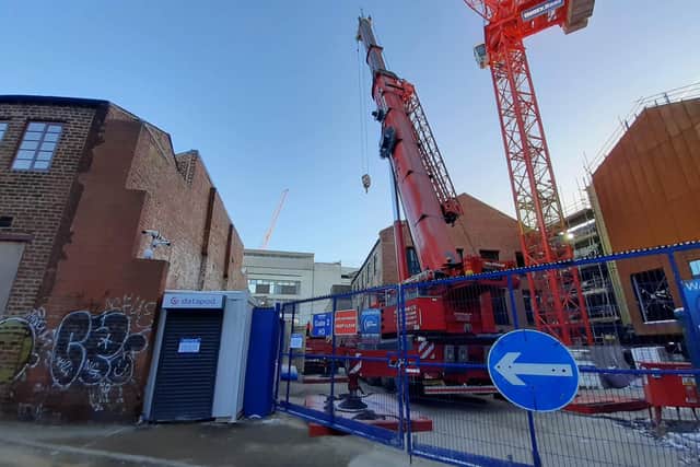 Several building projects along Cambridge Street are now due to complete in 2023 after delays including the Bethel Chapel, a food hall and an office block.