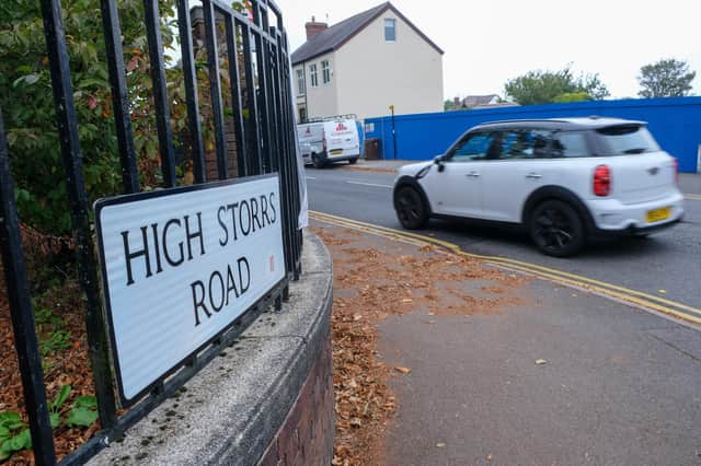 High Storrs Road in Sheffield where drivers persist to speed despite the 20 mph speed limit.