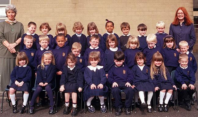 My first year at Intake School, Sheffield, in 1998