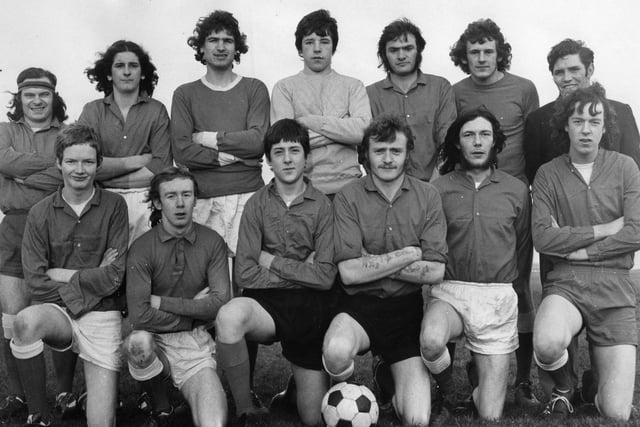 Lot of you would brace the January weather to enjoy a game of football. Back to January 1972 for this view of the South Tyne Senior League side YMCA. Pictured back row: left to right:  F Griffiths, C Nichols, R Purves, B Wray, R Elgar, D Addison and W Johnson.  Front:  I Borthwick, J Pearson, J Sword, R Elgar, M Dawson, A Duncan.